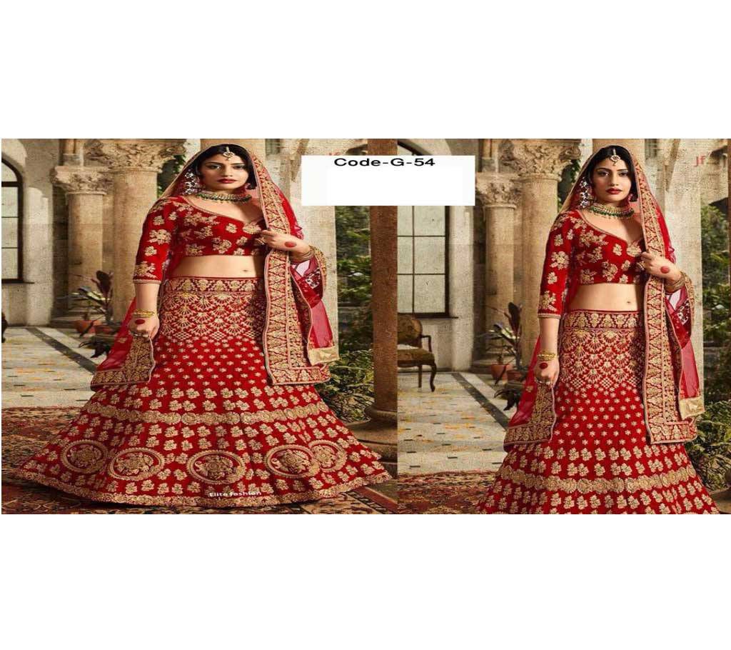 Indian Semi Stitched Georgette Embroidery Lehenga (Copy)