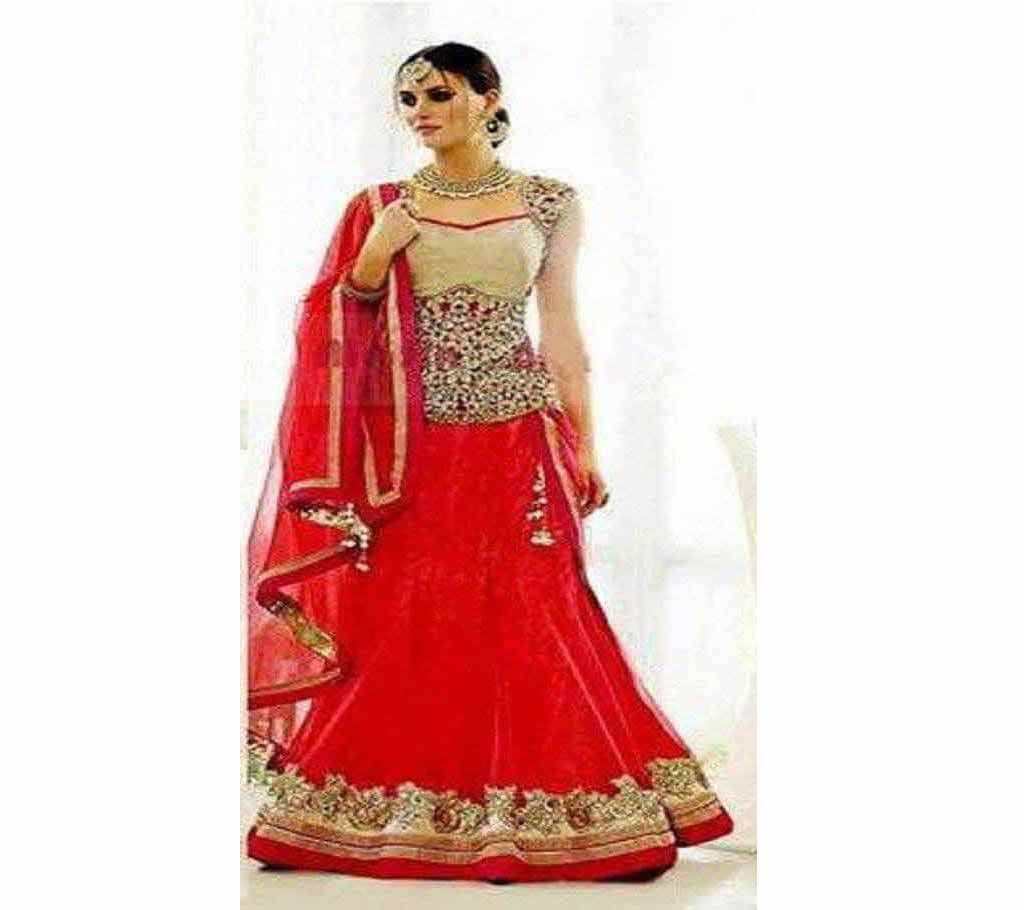 Indian Semi-Stitched Embroidery Georgette Lehenga (Copy)